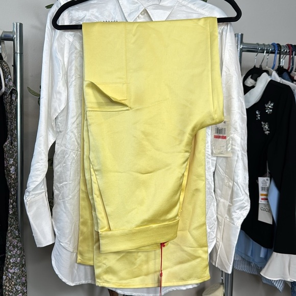 Hugo Women's Wide Leg Cargo Pants - Yellow Yellow Cargo Pants - Picture 4 of 8